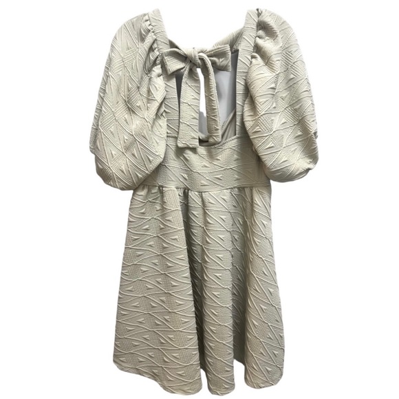 NWOT Free People Puff Sleeve Pocketed Mini Dress with Pockets - Picture 2 of 6